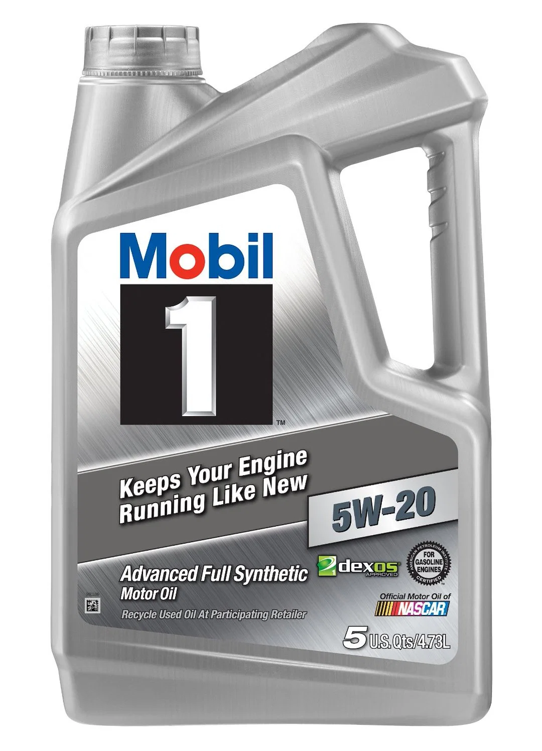 120763 – MOBIL Oil, SAE 5W-20 Full Synthetic Motor Oil 5 Quart Jug Single